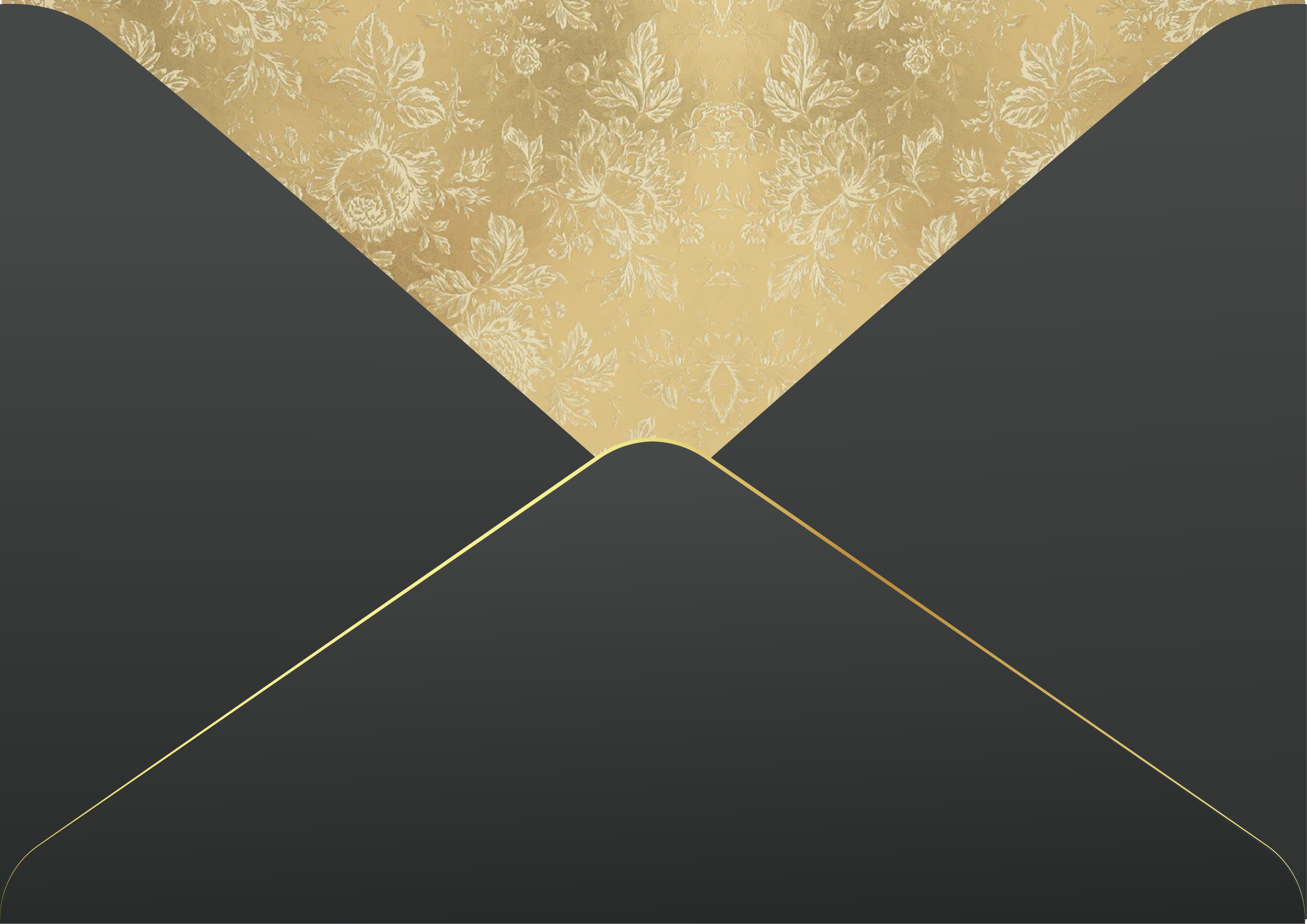 Wedding invitation envelope back